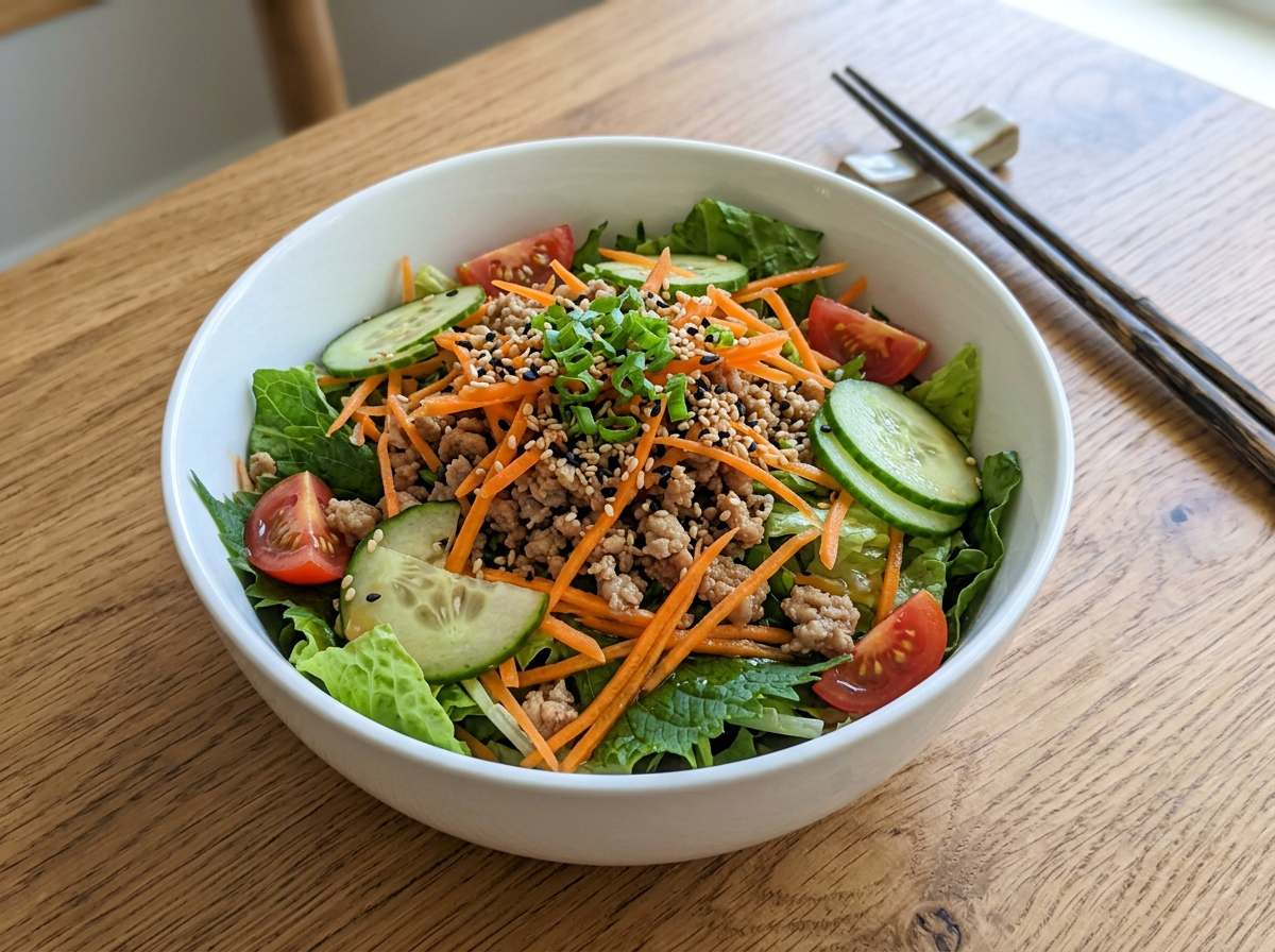 豚ひき肉とにんじんのピリ辛甘酢和え