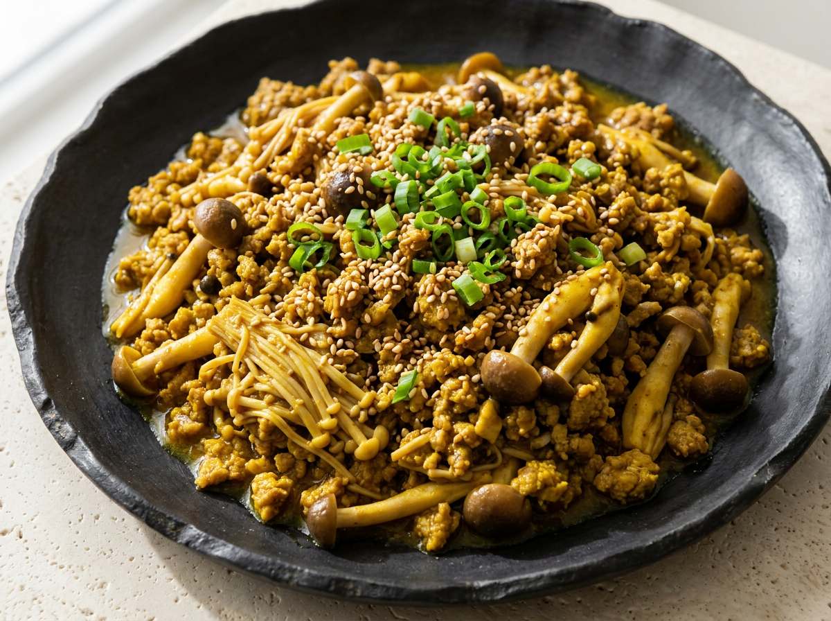 豚ひき肉ときのこのカレー漬け