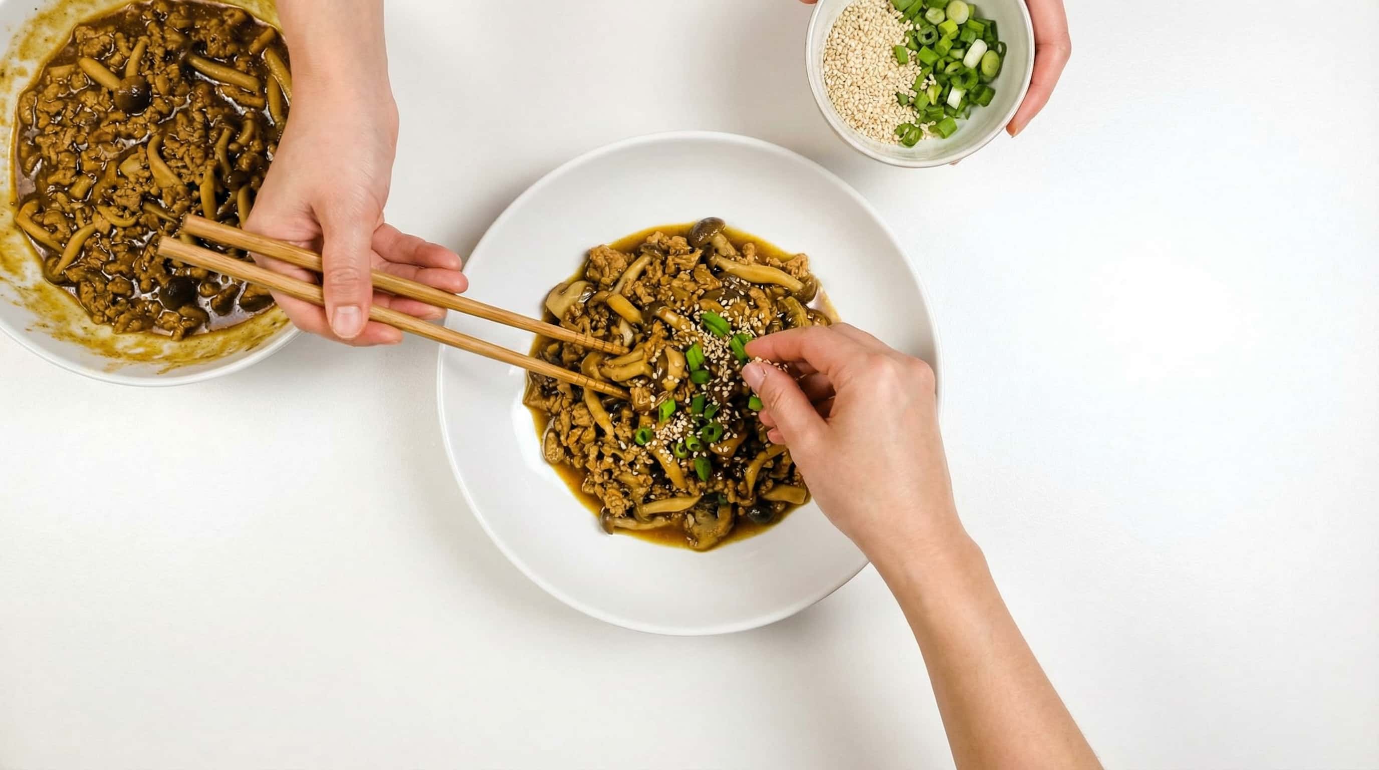 豚ひき肉ときのこのカレー漬け（完成イメージ）