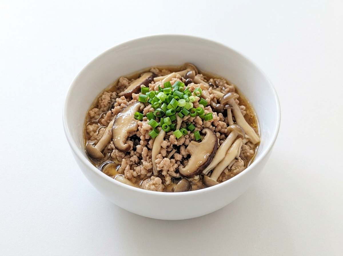 豚ひき肉ときのこのポン酢漬け