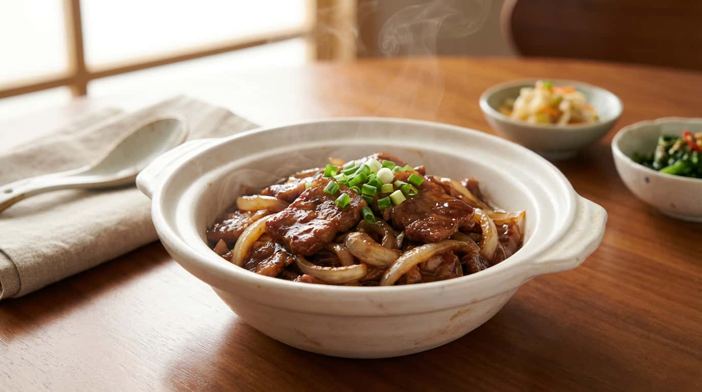 豚ひき肉と玉ねぎのオイスターソース煮（完成イメージ）