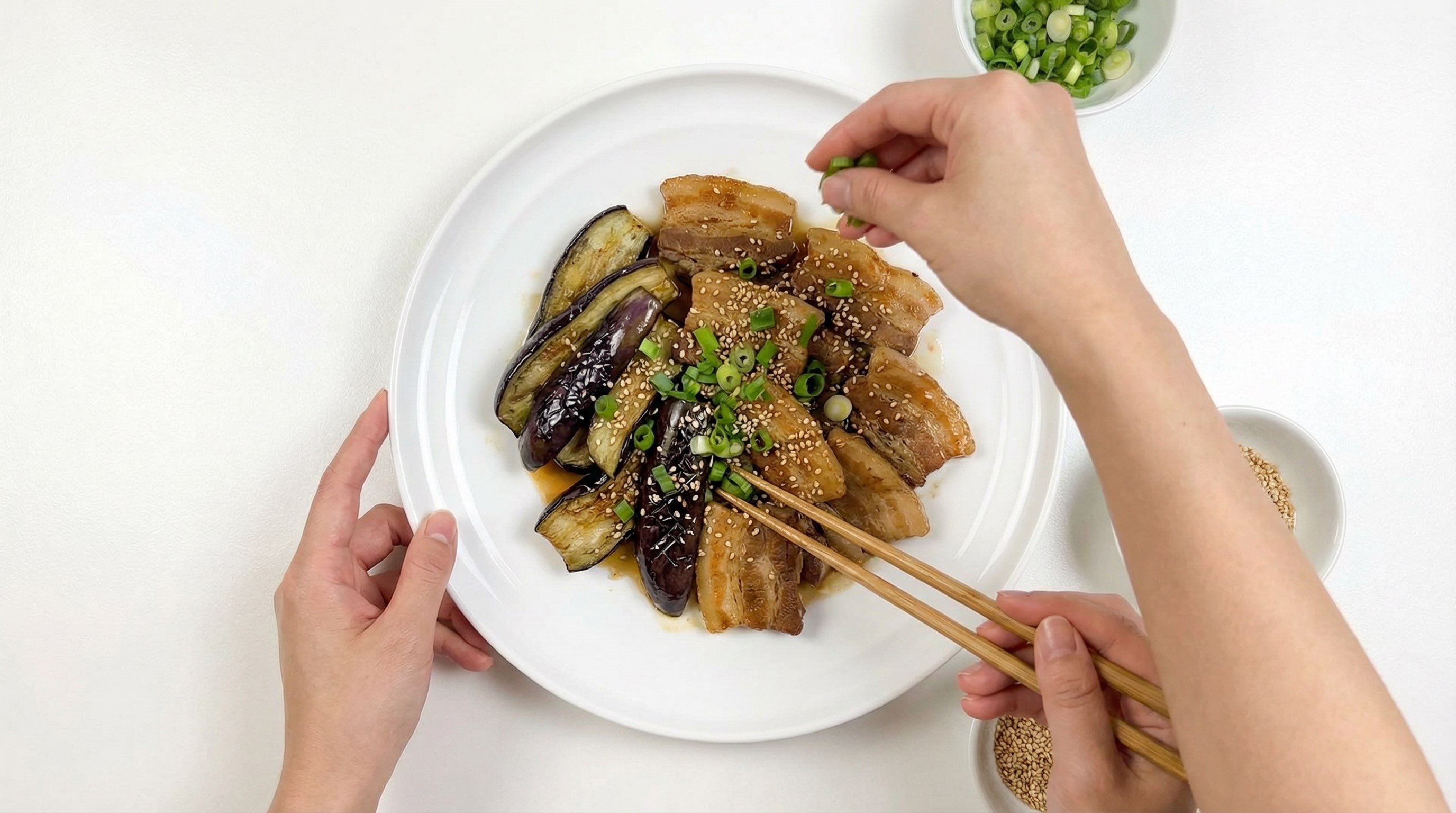 豚こまとなすの白だしこんがり焼き（完成イメージ）