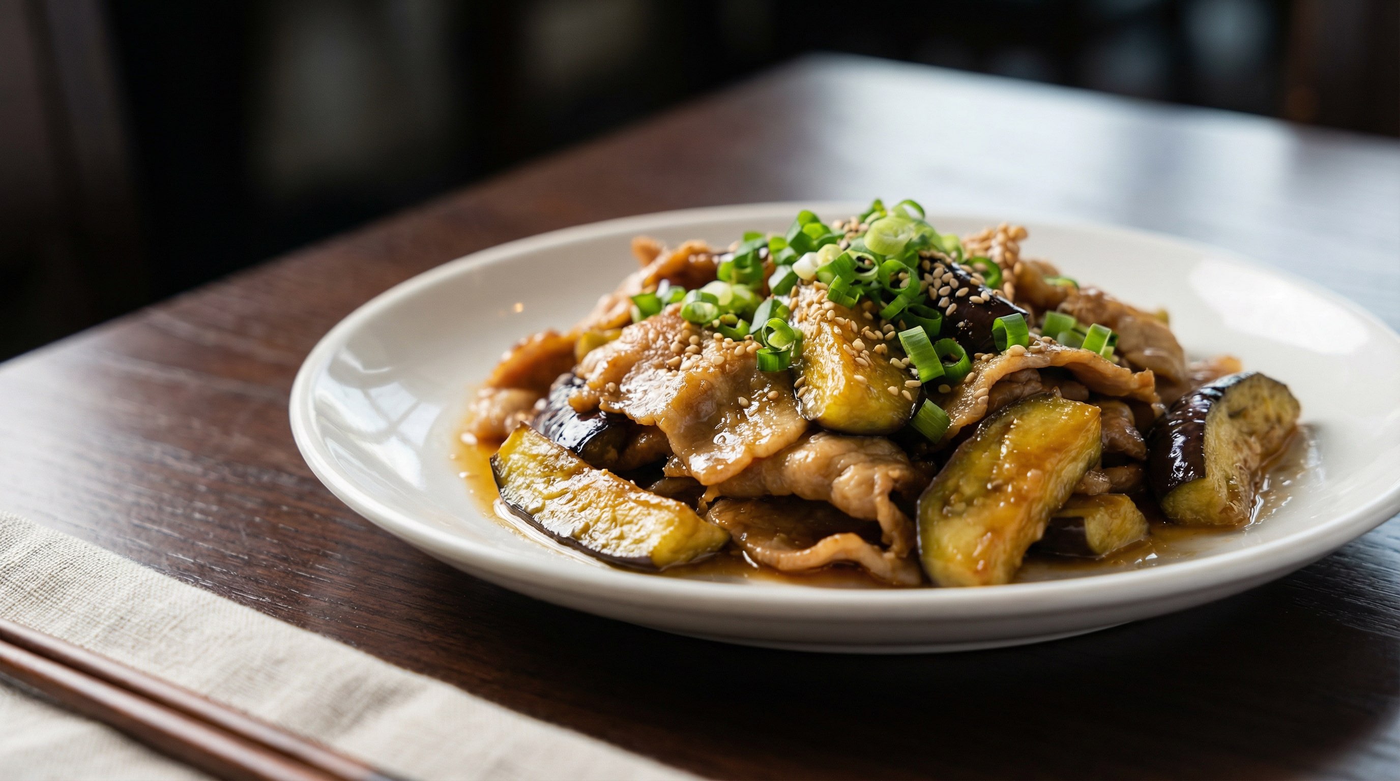 豚こまとなすの白だしこんがり焼き（完成イメージ）