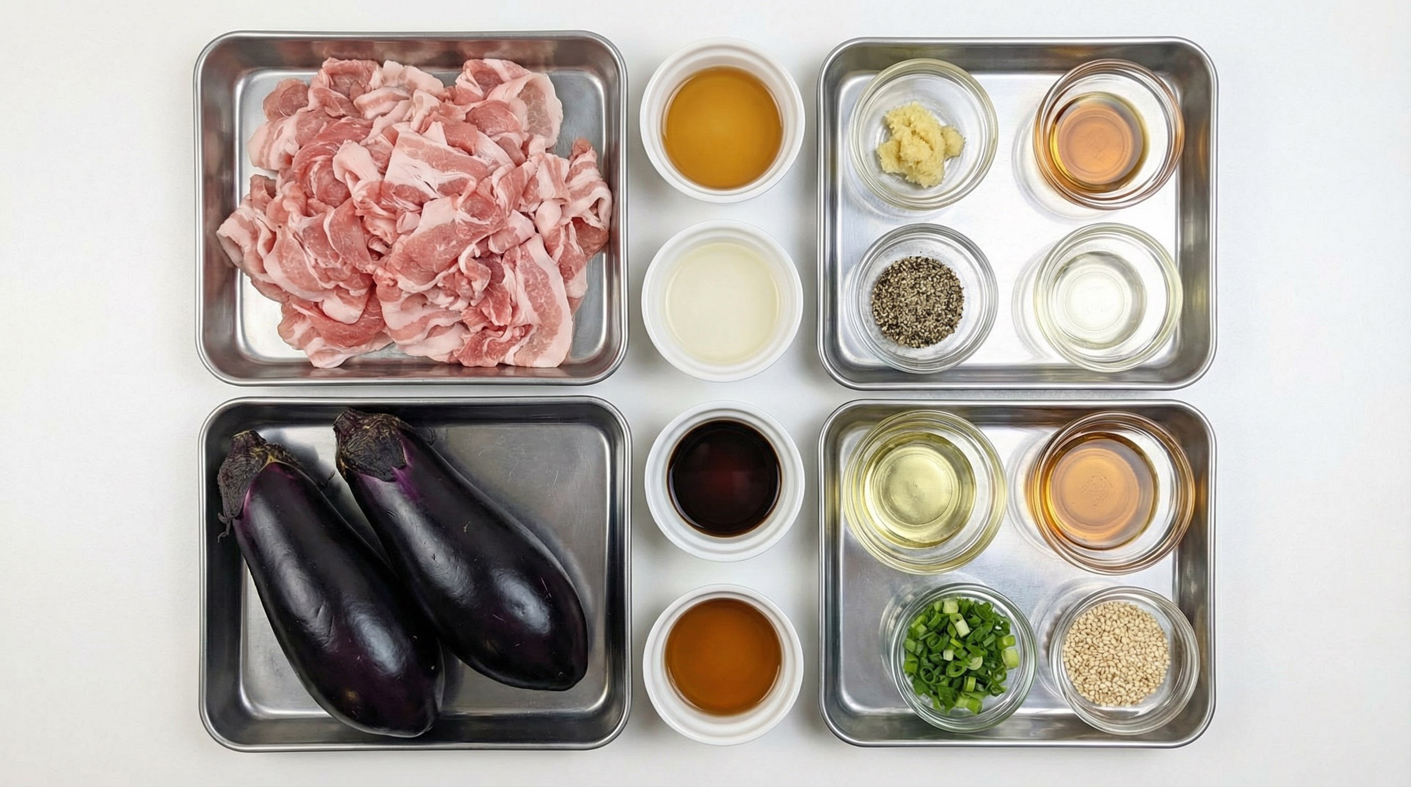 豚こまとなすの白だしこんがり焼き（材料）
