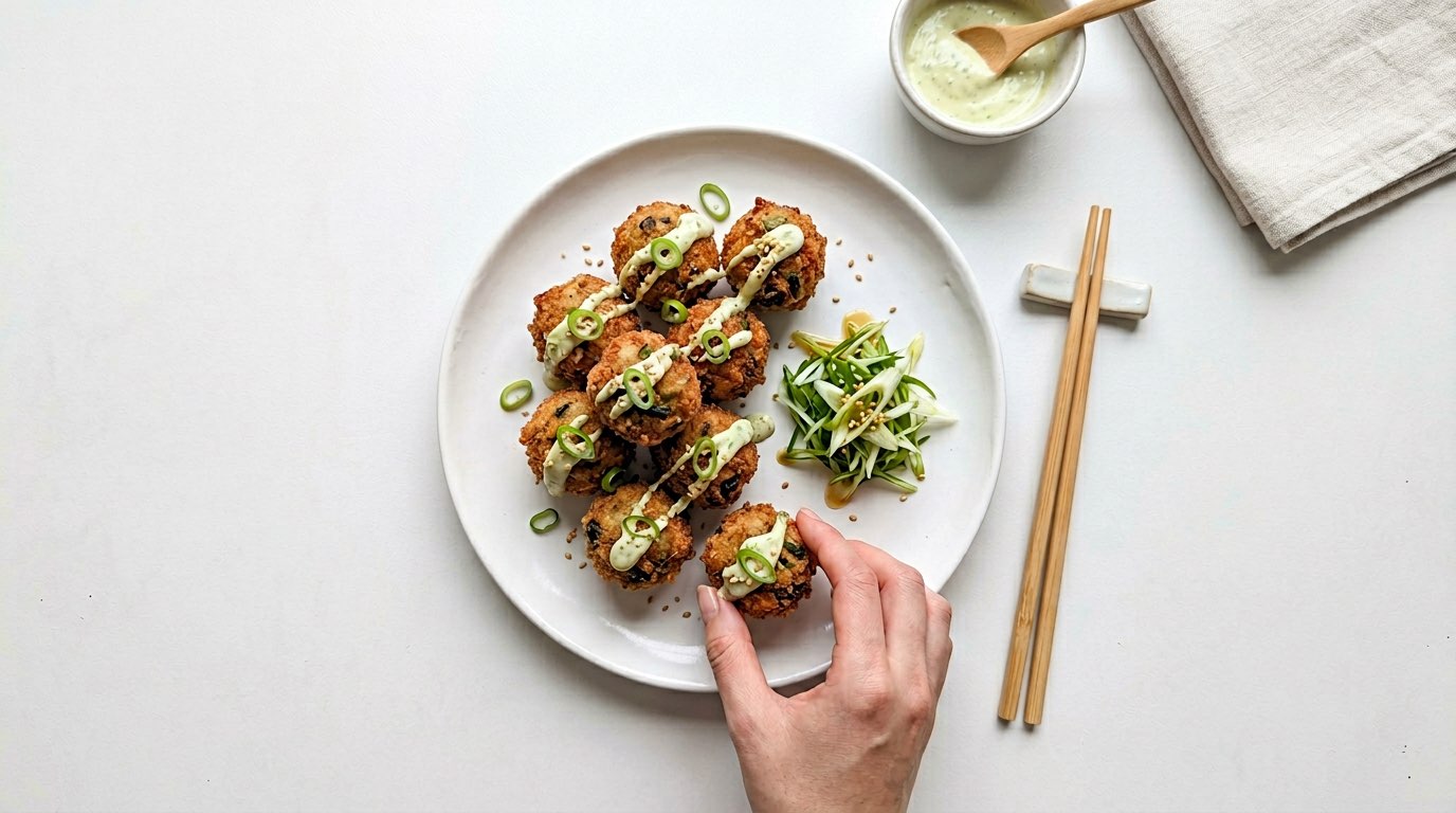 豚こま切れ肉と長ねぎのマヨネーズ揚げ（完成イメージ）