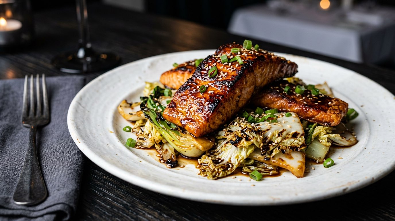 鮭とキャベツのオイスターソース揚げ（完成イメージ）