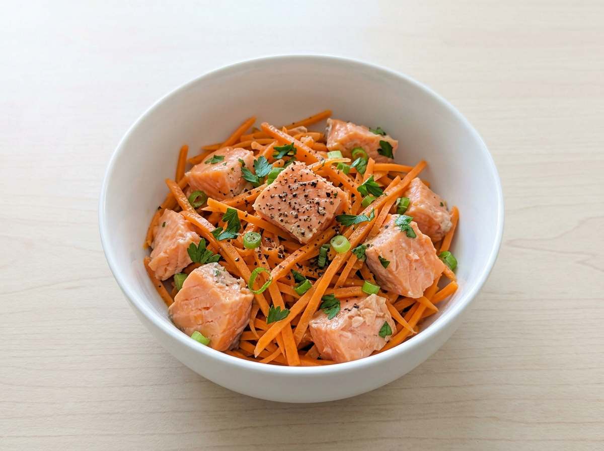 鮭とにんじんの塩こしょうヘルシー和え