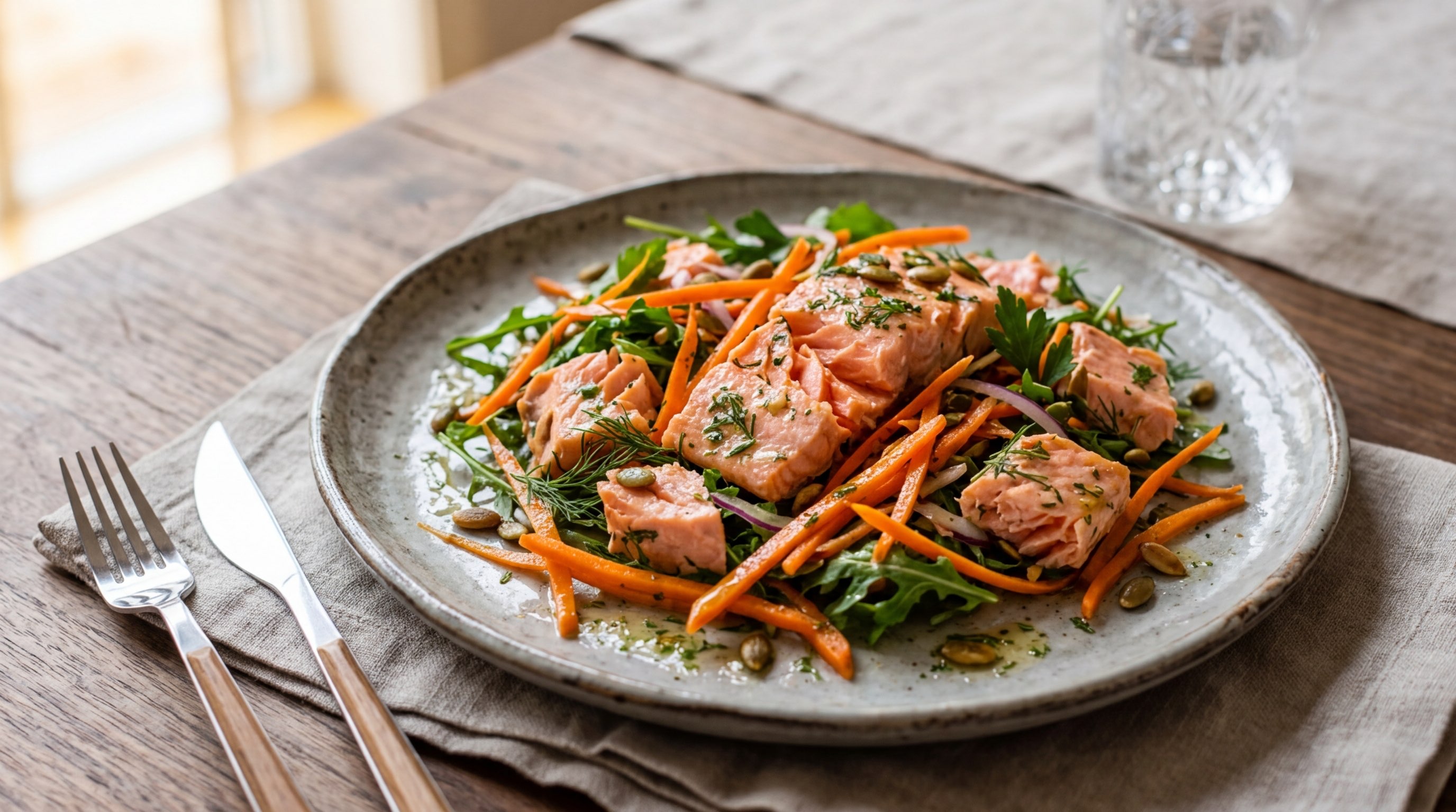 鮭とにんじんの塩こしょうヘルシー和え