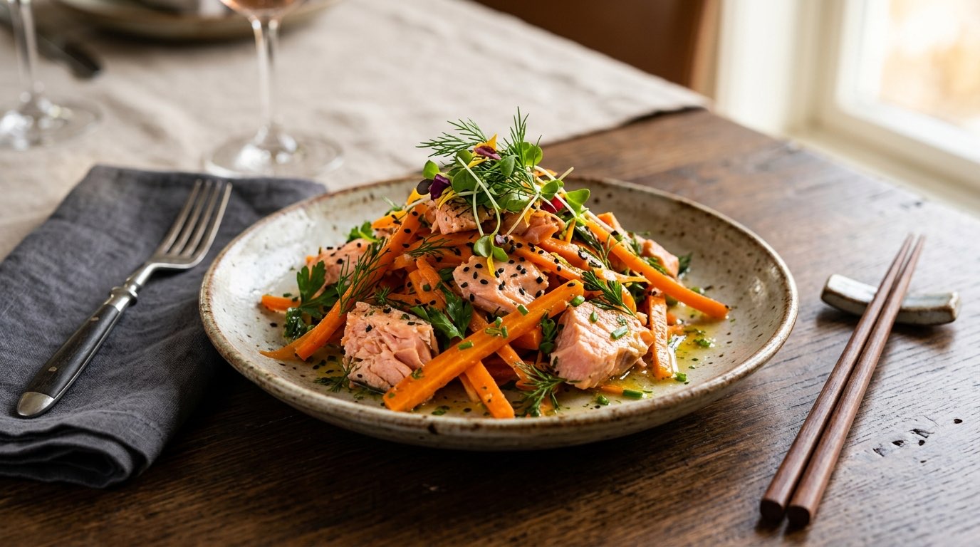 鮭とにんじんの塩こしょうヘルシー和え（完成イメージ）