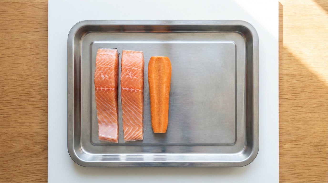 鮭とにんじんの塩こしょうヘルシー和え（材料）