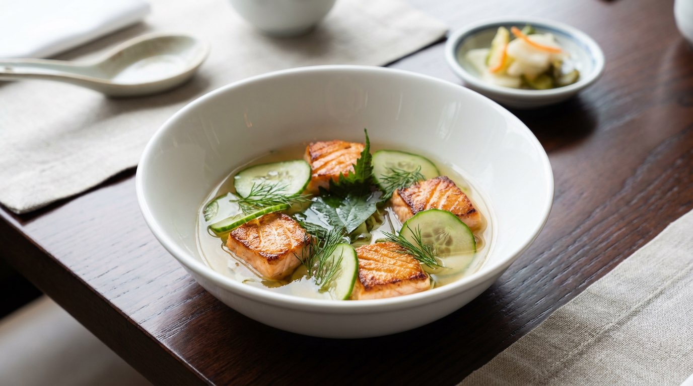 鮭ときゅうりのコンソメ焼きマリネ（完成イメージ）