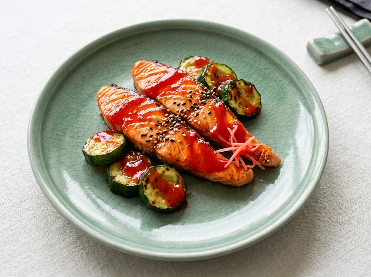 鮭ときゅうりのケチャップ焼き（お弁当用）