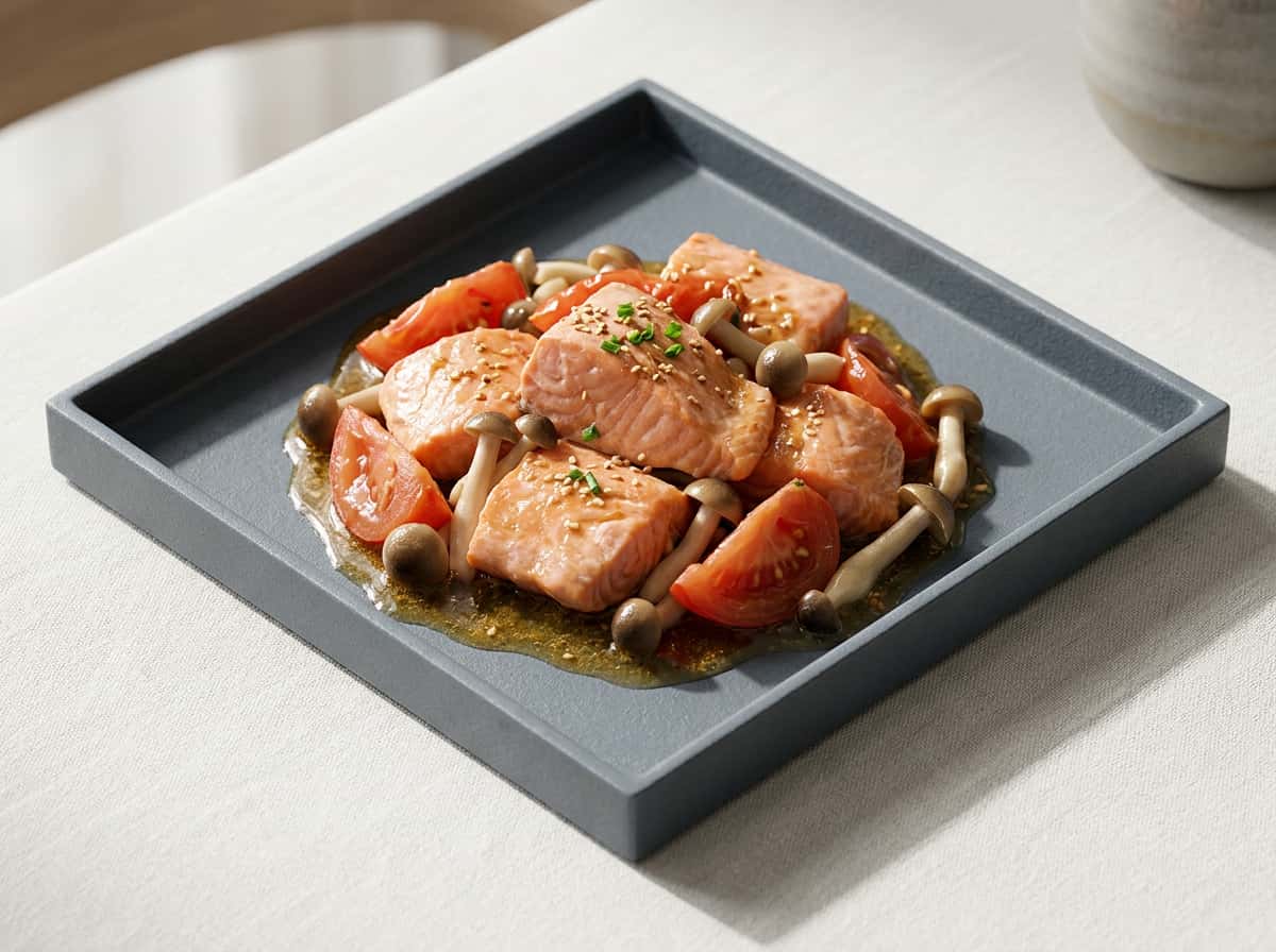 鮭とトマトのごま油煮（糖質オフ）