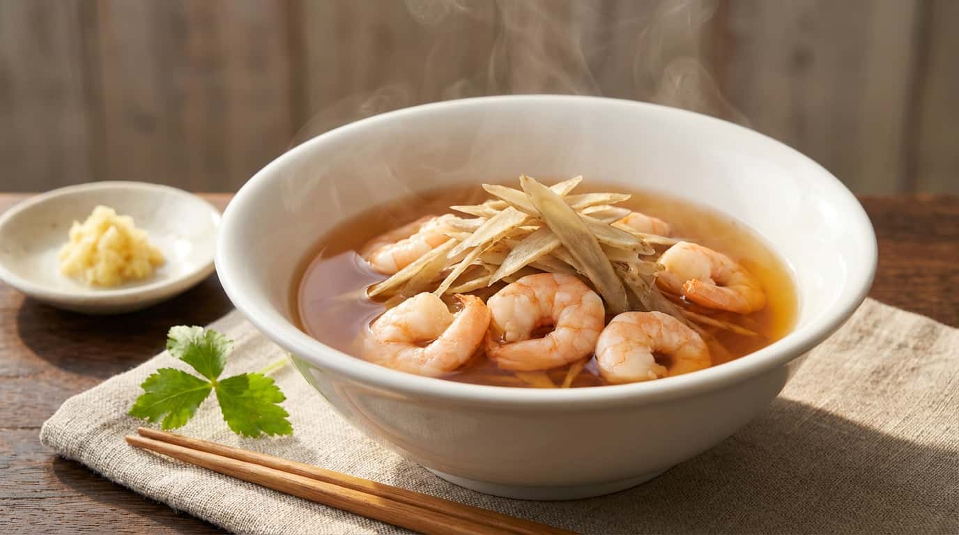 エビとごぼうの白だし煮（糖質オフ）（完成イメージ）