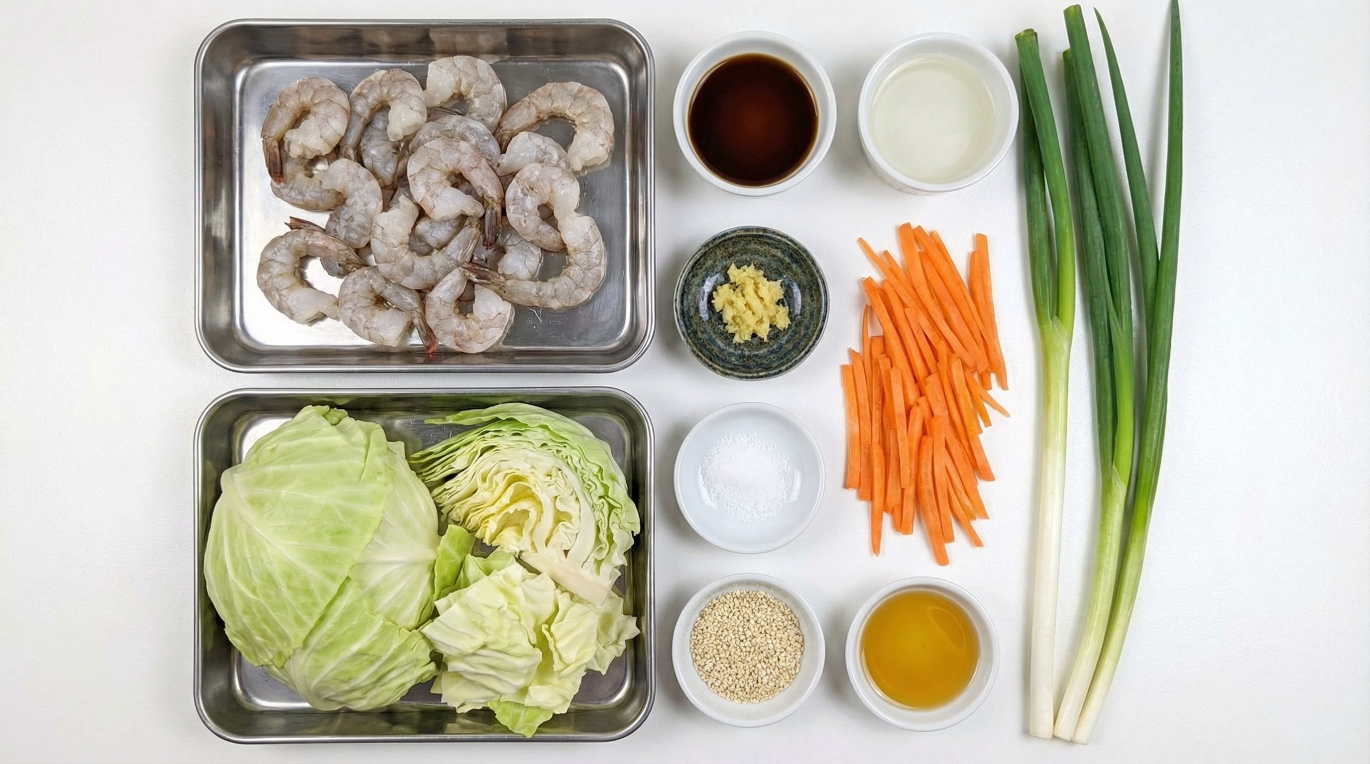 エビとキャベツのめんつゆお弁当スープ（材料）