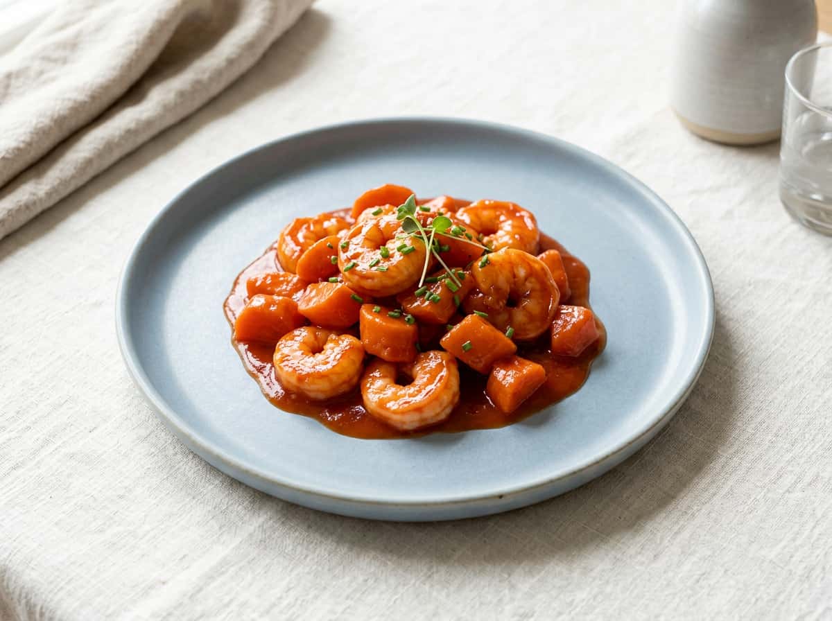 エビとにんじんのケチャップ煮（お弁当用）