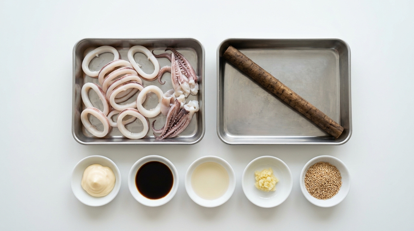 イカとごぼうのマヨ漬け（材料）