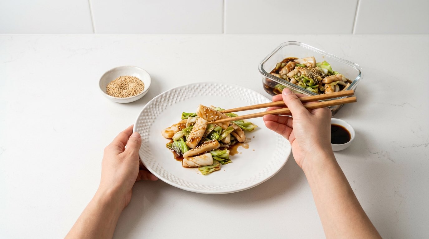 イカとキャベツのオイスターソース漬け（完成イメージ）