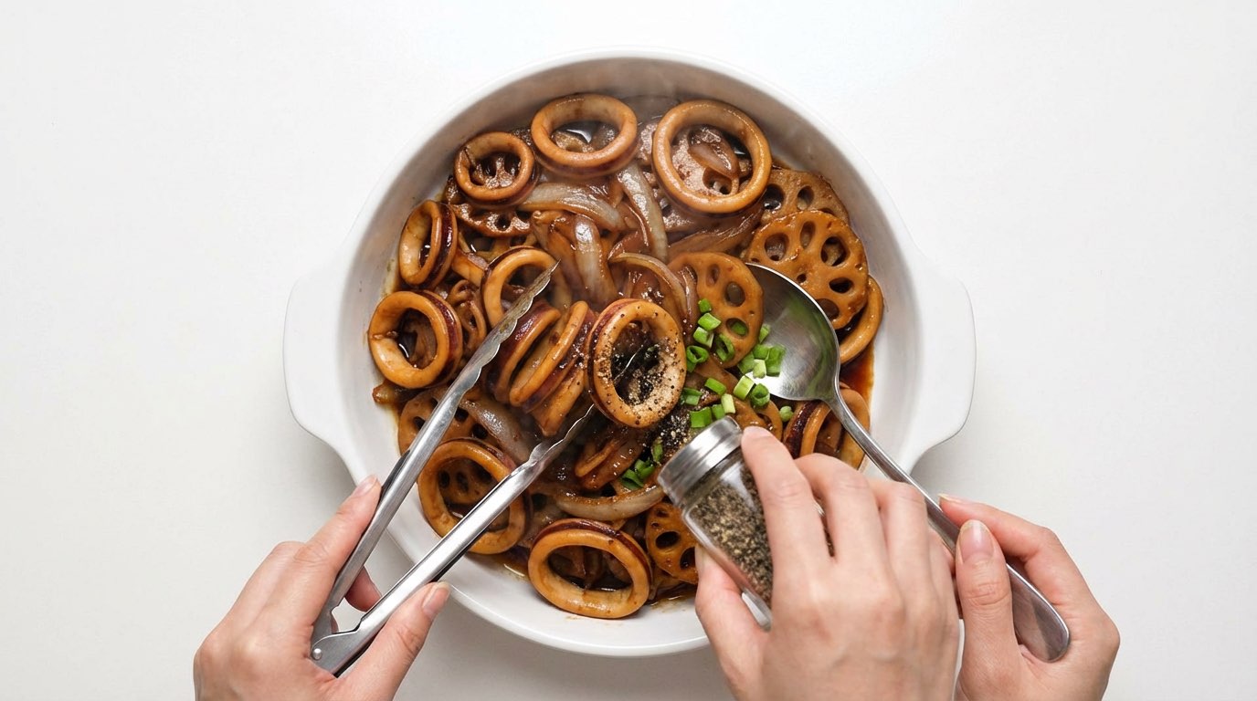 イカとれんこんのバター醤油ガッツリ煮（完成イメージ）