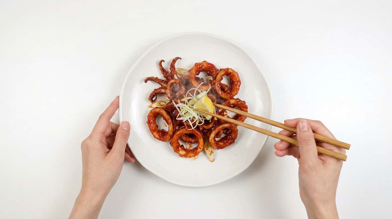 イカと長ねぎの節約トマト揚げ（完成イメージ）