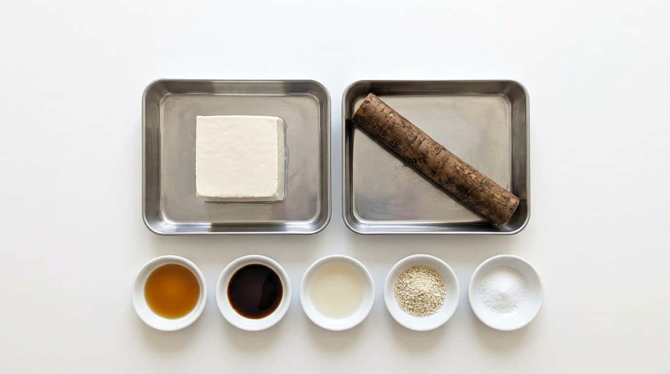 豆腐とごぼうのごま油和え（レンジで）（材料）