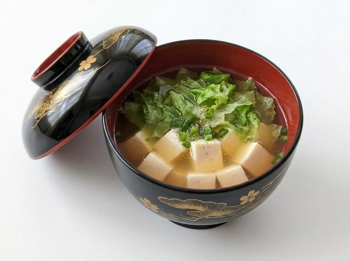 豆腐とレタスの鶏がらレンジ蒸し