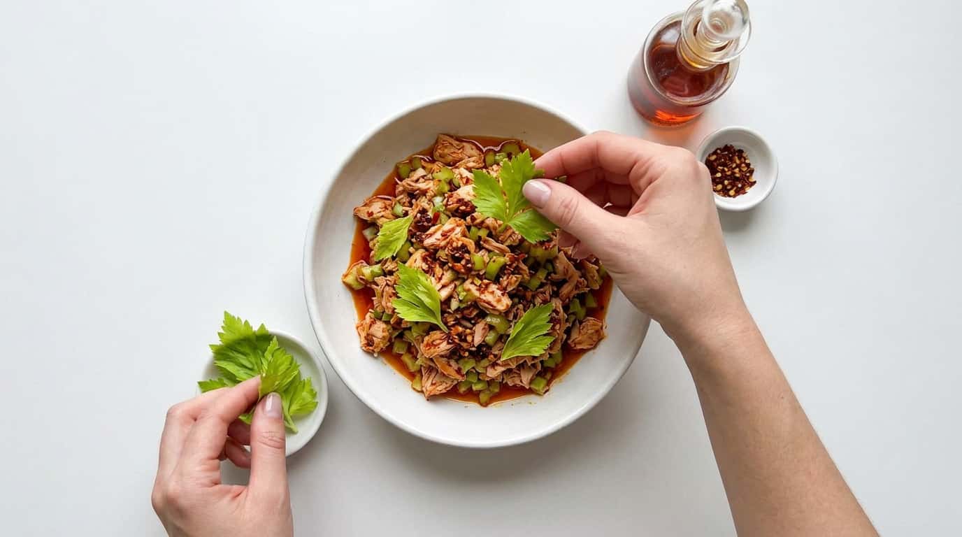 マグロとセロリのピリ辛和え（完成イメージ）