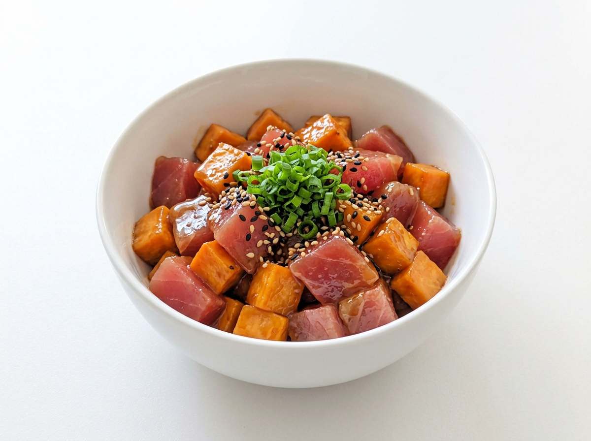 マグロとさつまいものバター醤油漬け